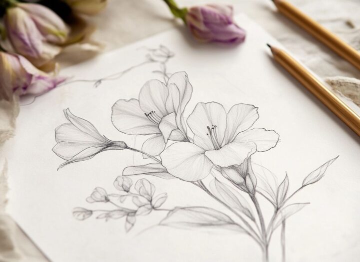 La signification du Freesia en tatouage : un choix plein de sens