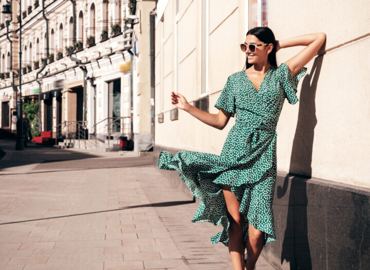 robe verte pour femme