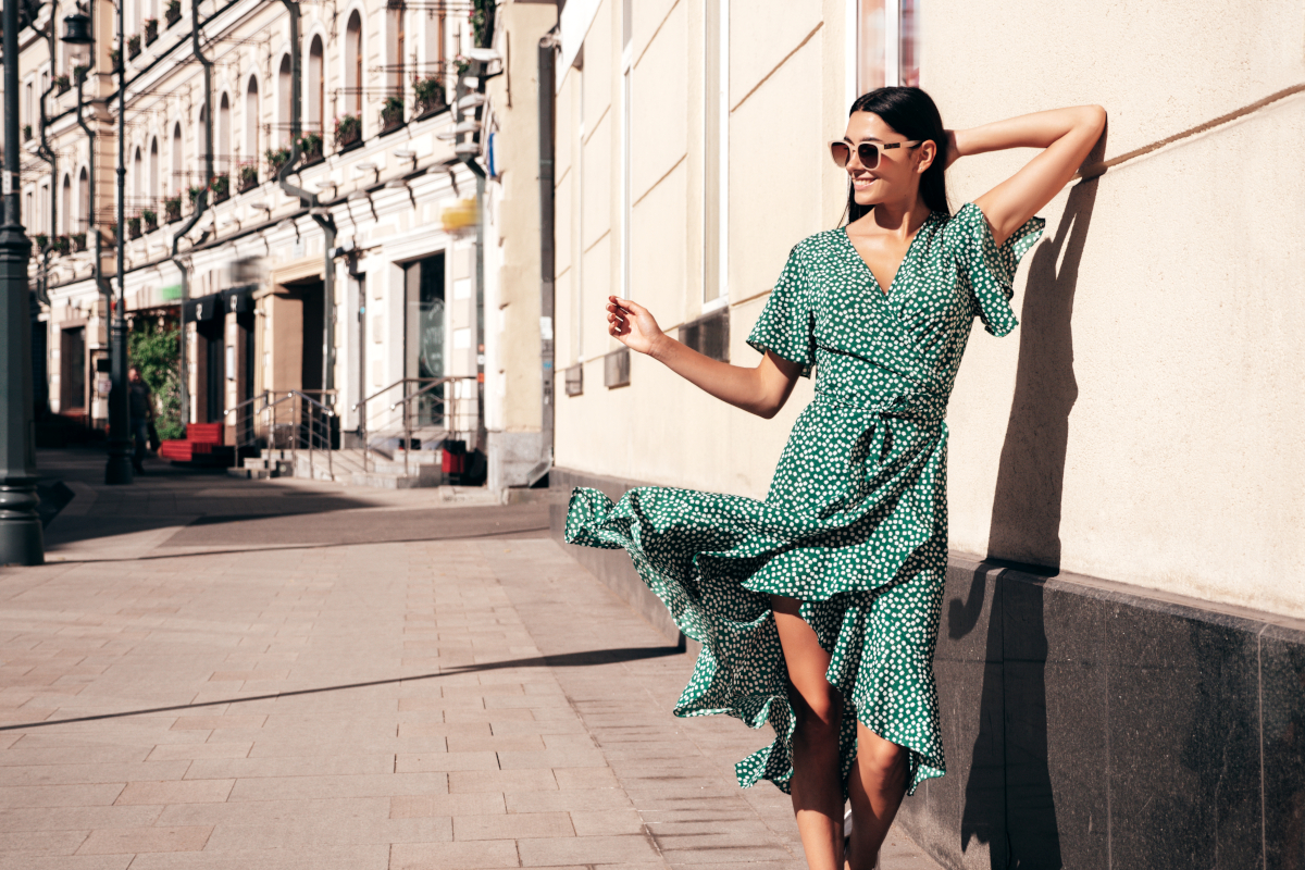 robe verte pour femme