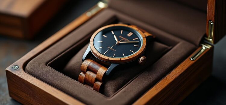 Coffret cadeau montre en bois avec livraison rapide : cadeau pour toutes les occasions