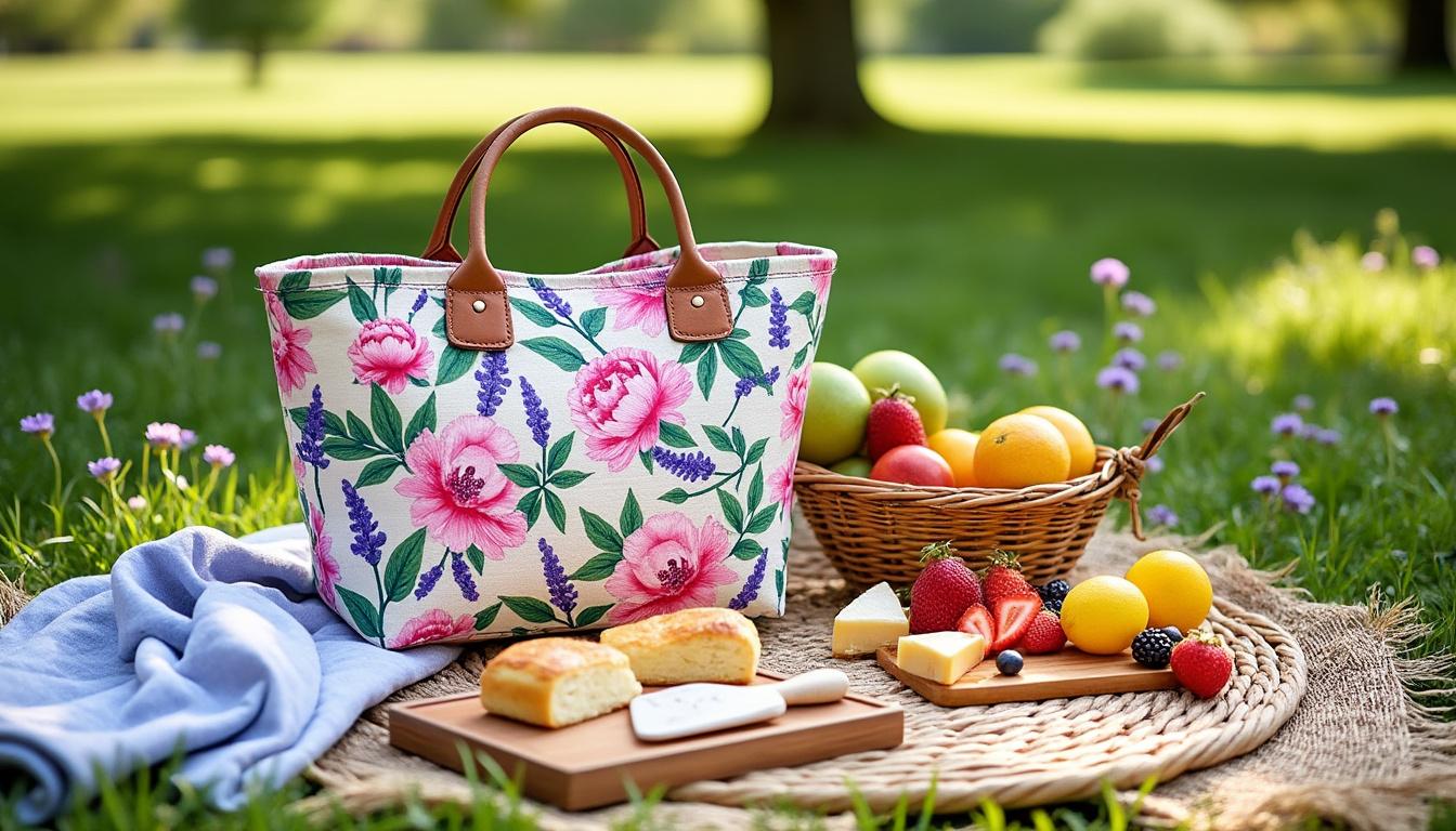 découvrez notre sac cabas pour pique-nique chic, l'accessoire parfait pour sublimer vos sorties. alliez style et praticité pour des moments conviviaux inoubliables.