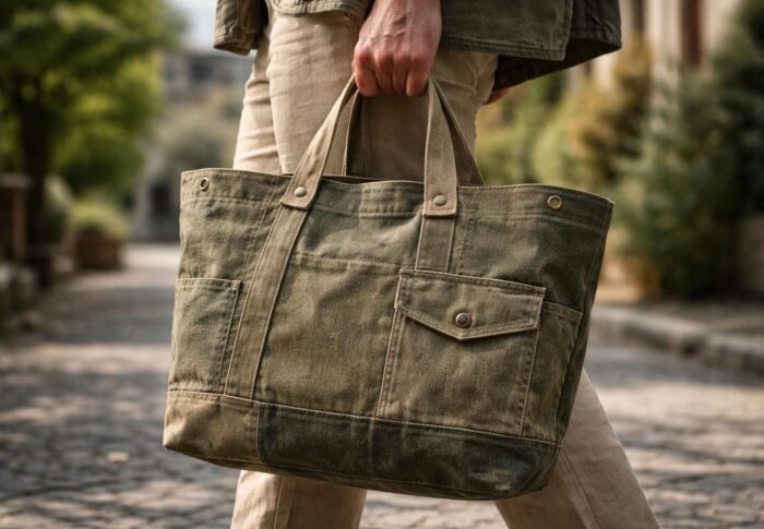 Pourquoi choisir un cabas en toile militaire upcyclée est une option éco-responsable