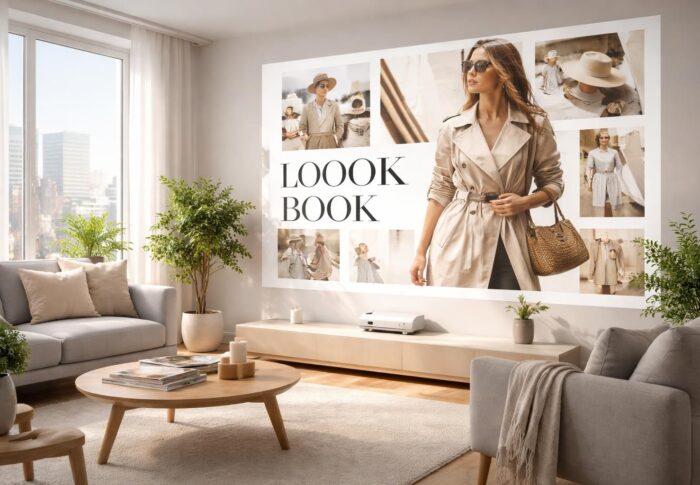 Petit espace, grand impact : vidéoprojecteur Acer pour lookbook géant