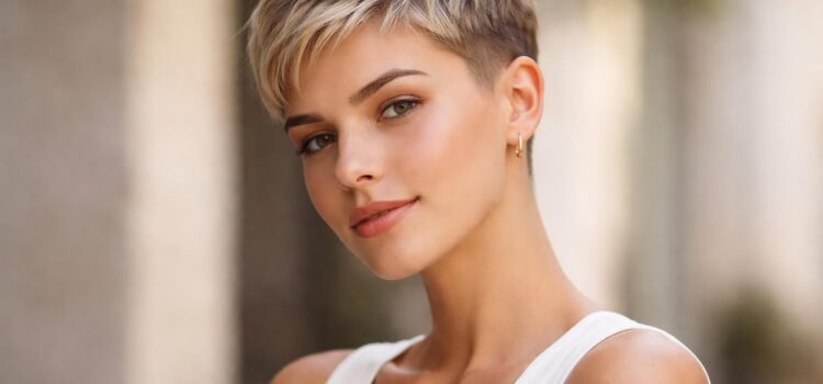 Adoptez la coupe pixie rasée pour un look frais et sans effort