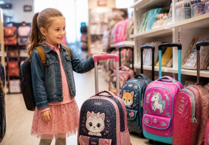 Choisir le cartable à roulettes parfait pour une fille en CP