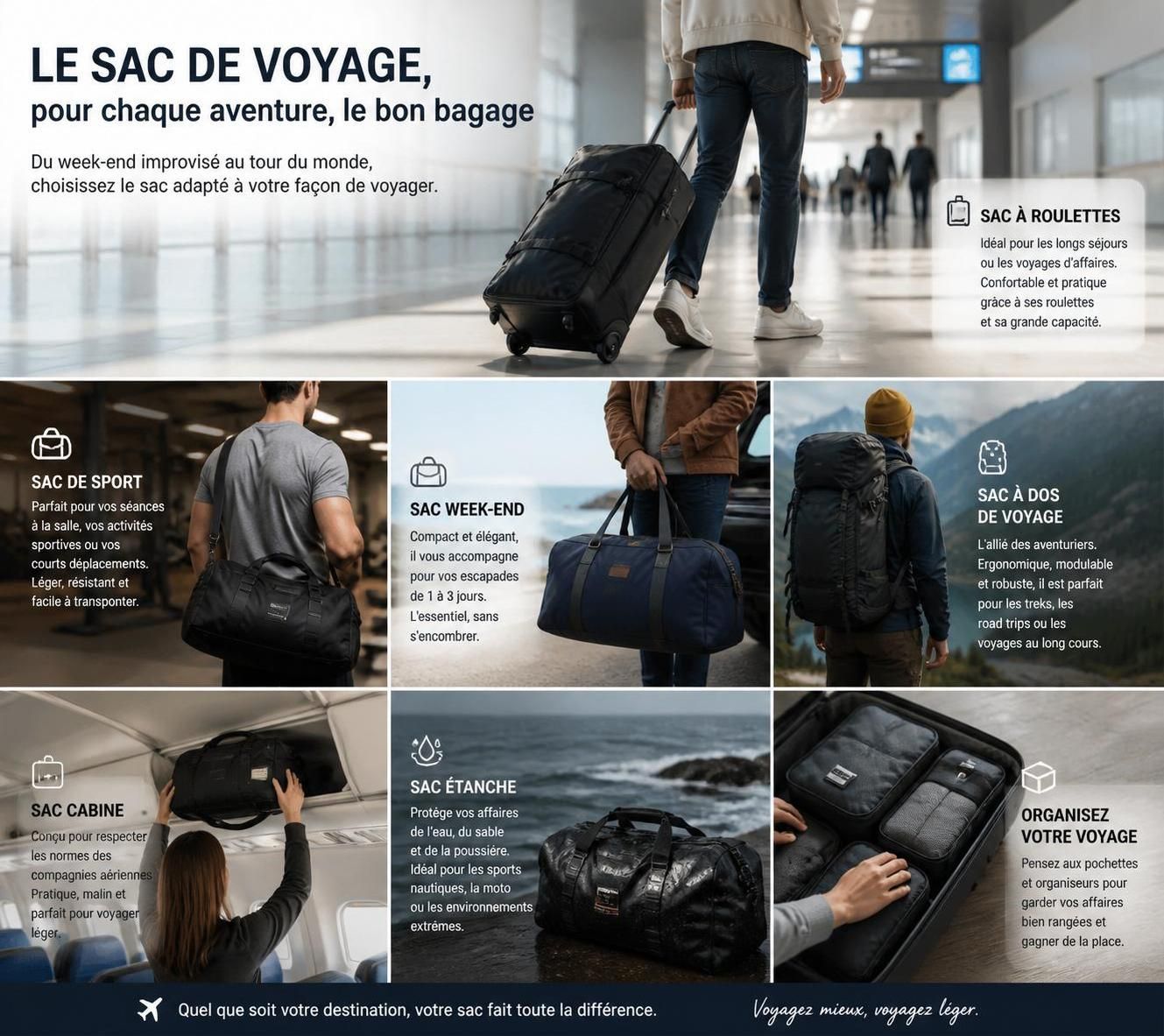 découvrez comment choisir le sac de voyage idéal pour vos déplacements, alliant praticité, style et confort. nos conseils pour bien sélectionner votre compagnon de route.