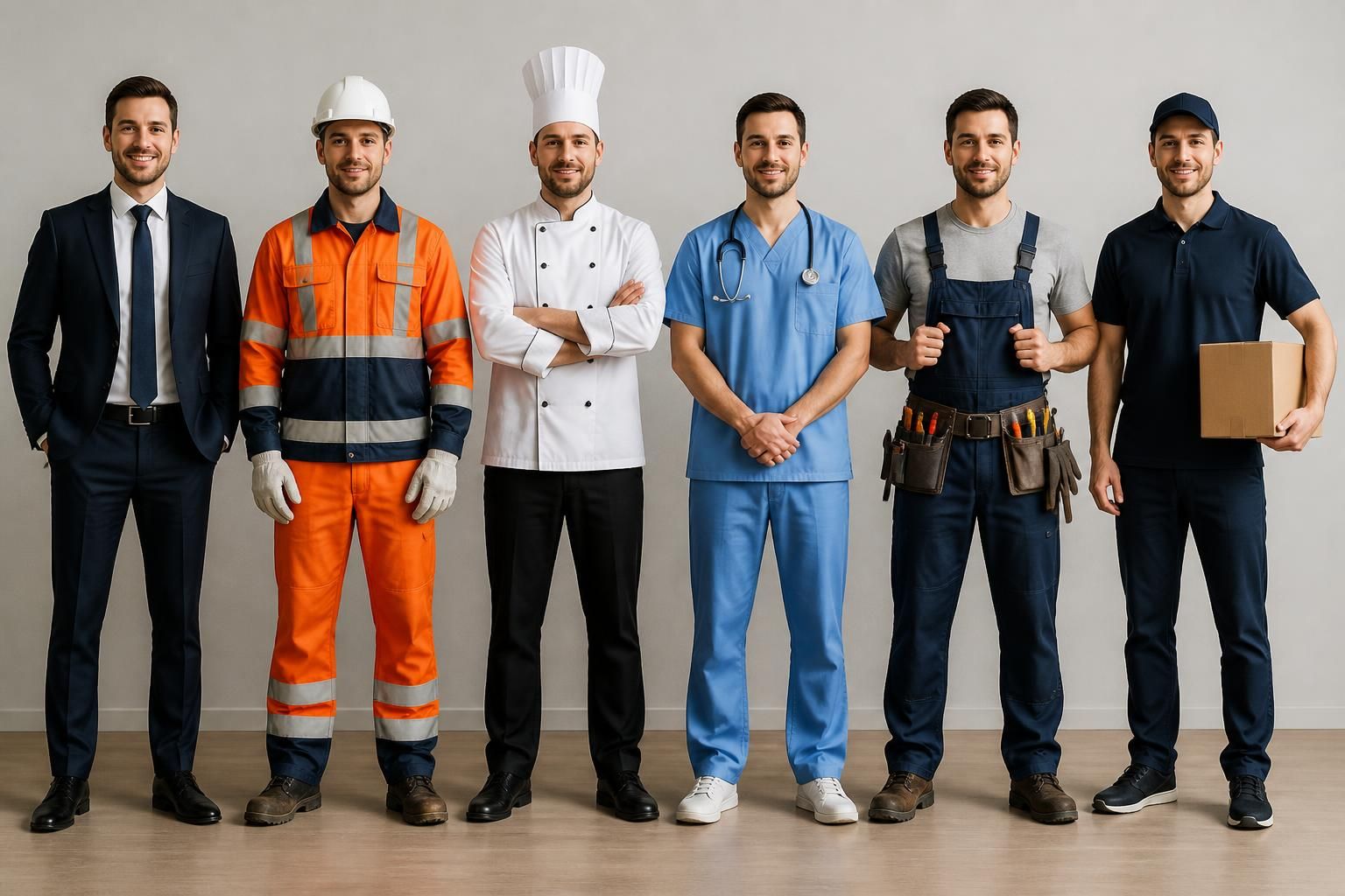 découvrez notre sélection de tenues de travail pour homme, adaptées à chaque métier pour allier confort et professionnalisme au quotidien.